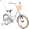Vélo enfant 16 pouces 4-6 ans Vélo fleur bleu Sun Baby Voir les images du produit 1