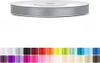 Satinband 6mm Grau - 25 Meter Rolle Geschenk- & Produktbild-Vorschau 1