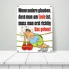 Boxer Metallschild XL in 21x28 cm in weiß zum Thema Produktbild-Vorschau 3
