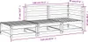 vidaXL Gartensofa mit Hocker 2-Sitzer Weiß Massivholz Produktbild-Vorschau 8