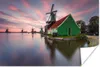 MuchoWow® Poster Zaanse schans mit Mühle 60x40 cm - Produktbild-Vorschau 1
