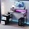 Gaming-Schreibtisch mit 2 Stoffschubladen und Produktbild-Vorschau 2