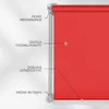Roleta Estika bez vŕtania – 85 cm cm x 150 cm cm – Červená Náhľad obrázku produktu 3