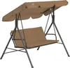 HinHocker Hollywoodschaukel 3-Sitzer mit Sonnendach, Braun, Produktbild-Vorschau 7