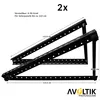 2x 114 cm Solarpanel Halterung schwarz Solarmodul Produktbild-Vorschau 5