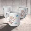 Mr. & Mrs. Panda Bedruckte Tasse Maler Herz - Weiß - Produktbild-Vorschau 5