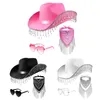 Teile/satz Glänzende Strass Quaste Cowgirl Cowboy Jazz Hut Produktbild-Vorschau 7