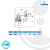 tecuro 90° Winkel mit beidseitig 3/4 Zoll Überwurfmutter, Produktbild-Vorschau 4