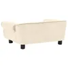 vidaXL Hundesofa Creme 72x45x30 cm Plüsch Podgląd zdjęcia produktu 4