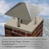 Kaminhaube aus Edelstahl 300 x 300 mm Produktbild-Vorschau 4