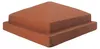 Chapeau Pilier 30x 30 Pointe Diamant Bandeau Carré - Rouge Voir les images du produit 3