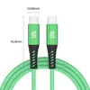 USB-C zu USB-C Kabel 480mbps 60W mit Metall Stecker - Grün Produktbild-Vorschau 7