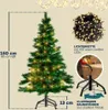 CASARIA® Weihnachtsbaum künstlich 150 cm Lichterkette 100 Produktbild-Vorschau 6