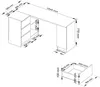 Schreibtisch B-20 B155 x H77 x T85 60 kg Linke Seite Farbe: Produktbild-Vorschau 5
