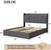 Fortuna Lai Polsterbett 140x200cm mit USB, Jugendbett Produktbild-Vorschau 4