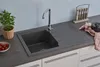 respekta Granitverbundspüle Alinéo 81 x 50 cm 81 x 50 cm Produktbild-Vorschau 1