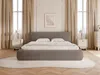 FEDVE Polsterbett Herat aus Bouclé-Stoff 200x200 cm, Braun Produktbild-Vorschau 2
