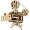 RoboTime 3D drevený mechanický filmový projektor Náhľad obrázku produktu 9