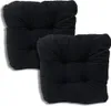 Cuscino trapuntato per sedia nero 38x38x8 cm - 0001 seduta Anteprima dell’immagine prodotto 3