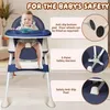 Hochstuhl Baby 2 in 1 mit Rollen, Höhenverstellbar Produktbild-Vorschau 5