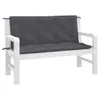 vidaXL Coussins de banc de jardin 2 pcs. Anthracite Voir les images du produit 3