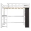 Hochbett 90x200cm mit Schreibtisch, Kreidetafel & Produktbild-Vorschau 13