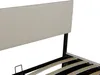 Close-up of a bed frame with a headboard and slats. Anteprima dell’immagine prodotto