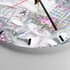 Wanduhr - Rund - Glasuhr - Blumen Eiffle Architektur Balkon Produktbild-Vorschau 5