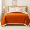 Plaid in Flanella Sherpa 480G/M² 200x240 Terracotta DECO Anteprima dell’immagine prodotto 3