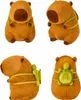 Capybara Plüschtier Kuscheltier mit Rucksack Schildkröte 23 Produktbild-Vorschau 6