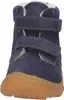 A close-up front view of a child's blue boot. Produktbild-Vorschau