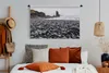 MuchoWow® Wandteppich Wandbehang Schwarzer Lavastrand auf Produktbild-Vorschau 4