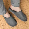 Zapatillas de casa para hombre, de cuero, con forro de lana Vista previa de la imagen del producto 3