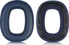 Two blue ear pads for headphones are shown against a white background. One ear pad is shown from the outside, and the other is shown from the inside, revealing the mesh and mounting mechanism. Náhled obrázku produktu