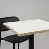 Runder Tisch Ø 120 cm – weißes Rom-Modell mit Holzkanten Produktbild-Vorschau 4
