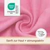 5er Set Spucktücher, 100% Baumwolle, 80x80 cm, rosa und Produktbild-Vorschau 4