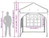 vidaXL Tente de réception pliable 192 x 192 x 245 cm Rouge Voir les images du produit 19