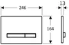 Geberit Betaetigungspl. Sigma50 2-Mengen schwarzchrom Produktbild-Vorschau 11