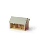 A toy barn with stalls and a ladder inside, set against a white background. Produktbild-Vorschau