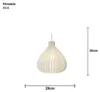 Decorazione da appendere "Honeycomb", carta, bianco, Anteprima dell’immagine prodotto 4