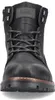 A front view of a black leather boot. Anteprima dell’immagine prodotto