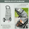 HOMCOM 2 in 1 Lastenanhänger Einkaufstrolley für Produktbild-Vorschau 6
