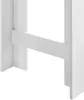 A close-up view of the white structure of a bar counter, showing a horizontal support beam connecting two vertical supports. Náhled obrázku produktu