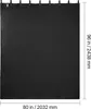 A black sound-dampening blanket with grommets along the top edge, laid flat against a white background. Dimensions are indicated by measurement lines and text. Voir les images du produit