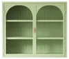 70cm Wandschrank Glas Doppeltür Modern Grün Geflochten Produktbild-Vorschau 15