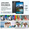 Marketing image showcasing a tablet's camera features with before and after examples. Podgląd zdjęcia produktu
