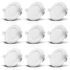 B.K.Licht lot de 9 spots LED encastrables IP44 salle de Voir les images du produit 1