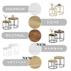 FORTENA Couchtisch Set 2tlg Rund, Marmor Look, mit weißem Produktbild-Vorschau 3