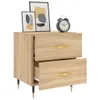 The Living Store Nachttische 2 Stk. Sonoma-Eiche 40x35x47,5 Produktbild-Vorschau 4
