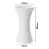 Blumenvase aus Keramik Weiß Glanz H 22,3 cm D 6 cm Produktbild-Vorschau 2